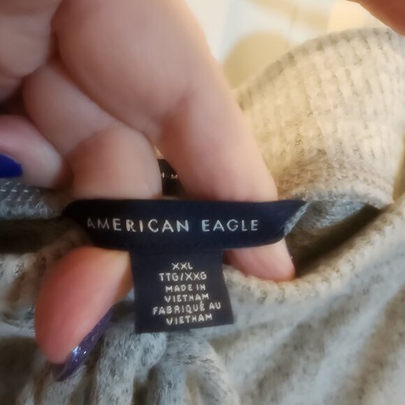 American Eagle Light Gray Jogging Pants XXL - Picture 2 of 2